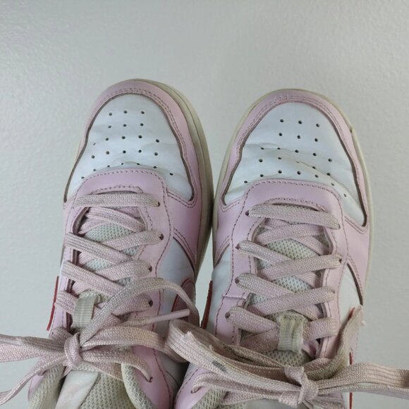 Nike Court Borough Low 2 Youth Girls Size 5Y Shoes DQ0492-100 White Pink Foam - Picture 7 of 12